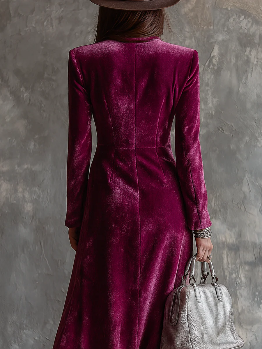 Valantomode | Chic Velvet Blazer Dress for Stylish Women