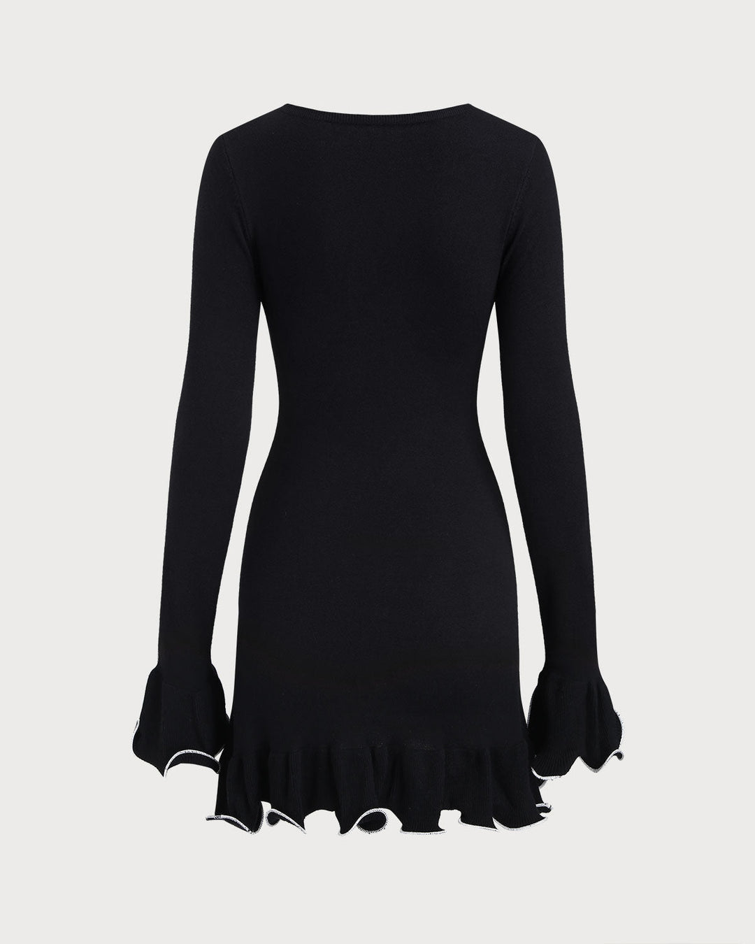 Valantomode | Stylish Ribbed Mini Dress with Ruffles for Casual Days