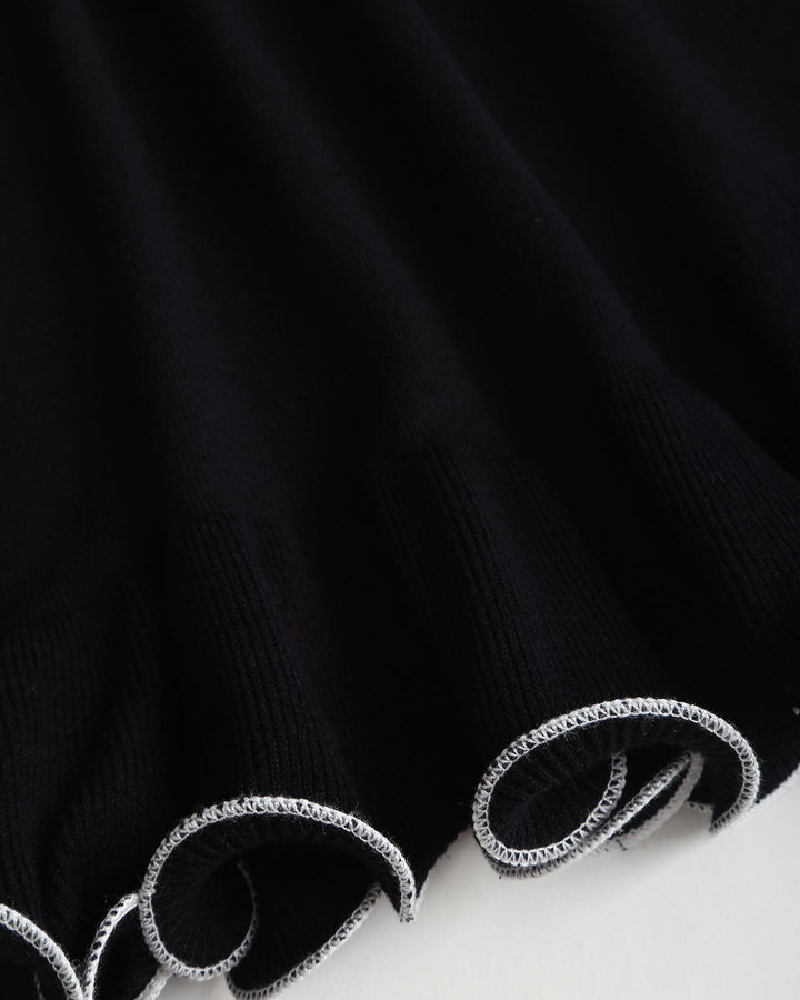 Valantomode | Stylish Ribbed Mini Dress with Ruffles for Casual Days