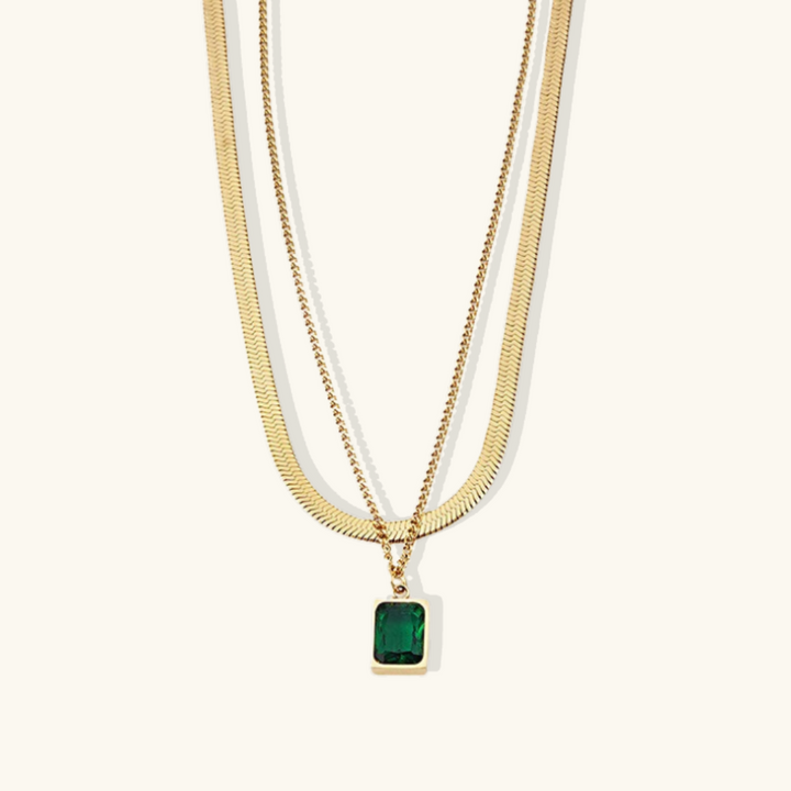 Valantomode | Gold Plated Layered Necklace for Women