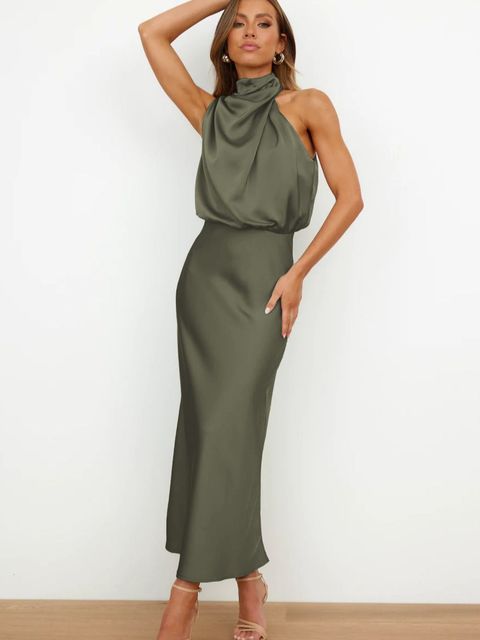 Valantomode | Elegant Cowl Neck Cocktail Dress for Stunning Nights