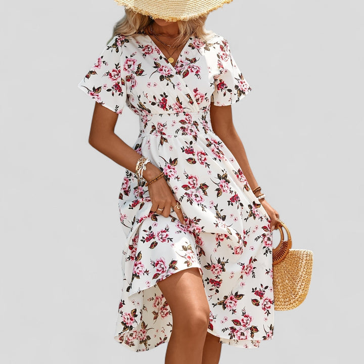 Valantomode | Chic Summer Midi Dress for Easy Everyday Wear