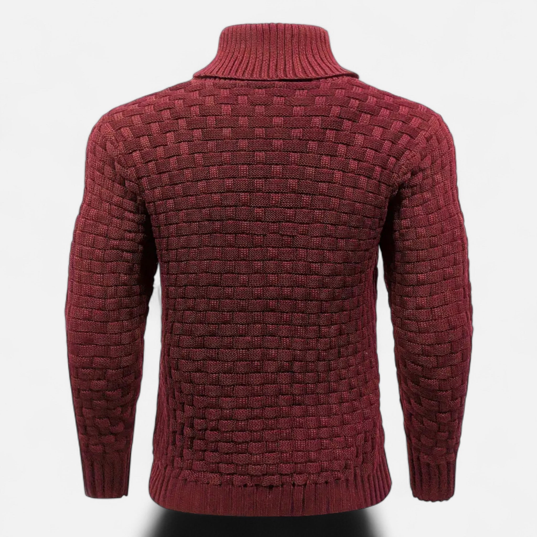 ValantoMode | Men’s Waffle Knit High-Stretch Sweater