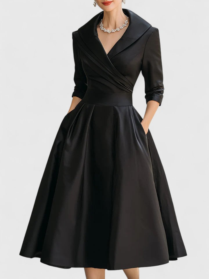 Valantomode | Stylish Midi Dress for Women’s Evening Events