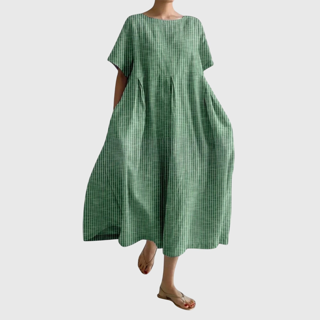 Valantomode | Effortlessly Chic Long Dress for Casual Everyday Style