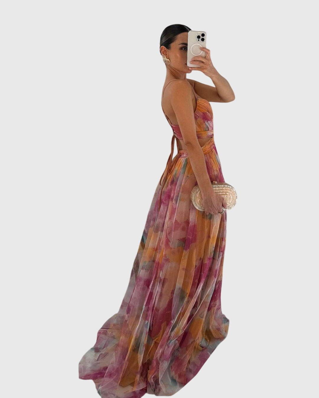 Valantomode | Beautiful Floral Maxi Dress for Spring and Summer Style
