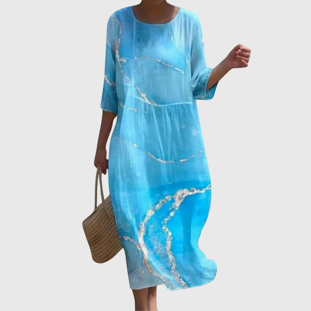 Valantomode | Trendy Floral Maxi Dress Perfect for Beach Days