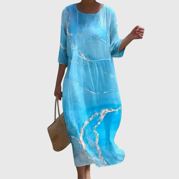 Valantomode | Trendy Floral Maxi Dress Perfect for Beach Days
