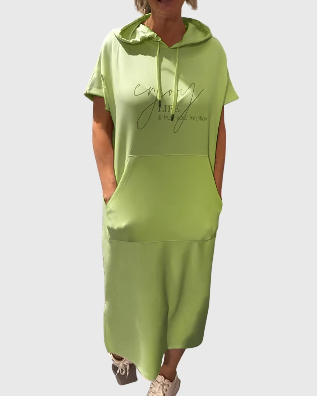 Valantomode | Comfy Hoodie Dress for Relaxed Casual Days Out