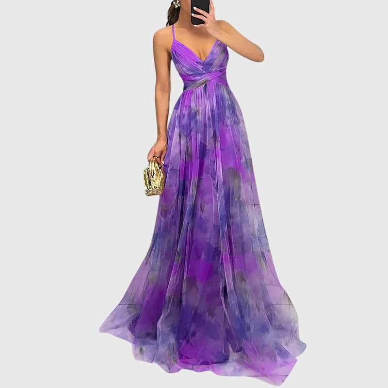 Valantomode | Beautiful Floral Maxi Dress for Spring and Summer Style