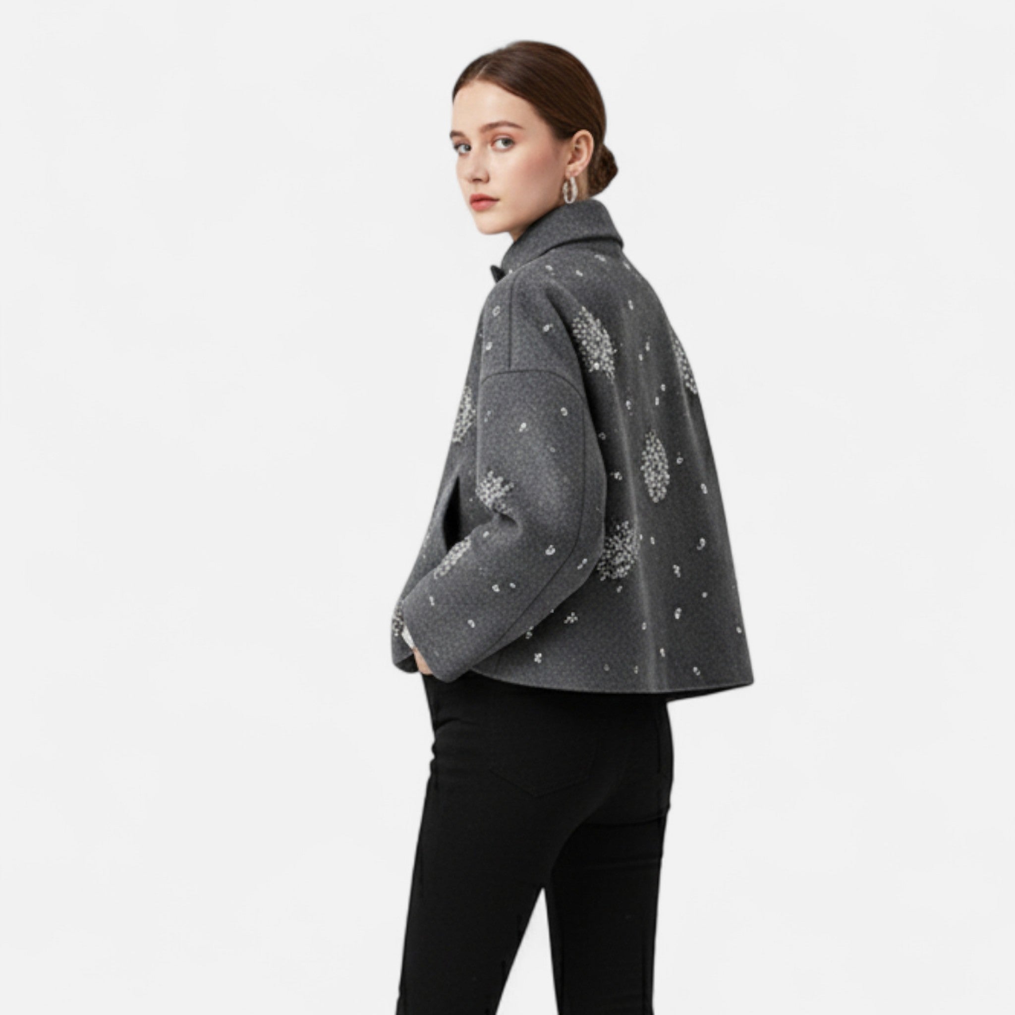 ValantoMode | Women’s Solid Wool-Blend Jacket