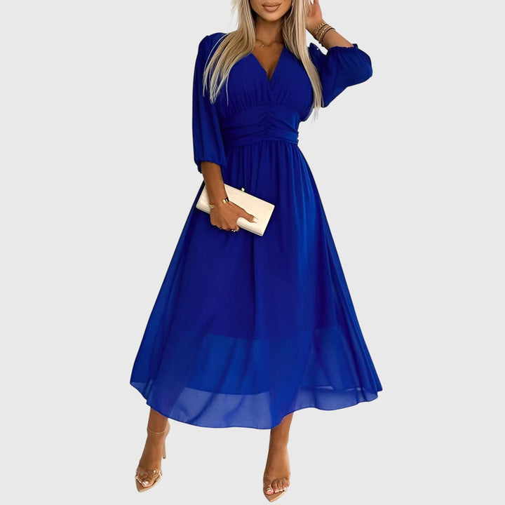 Valantomode | Effortless Silky Chiffon Dress for Every Stylish Occasion