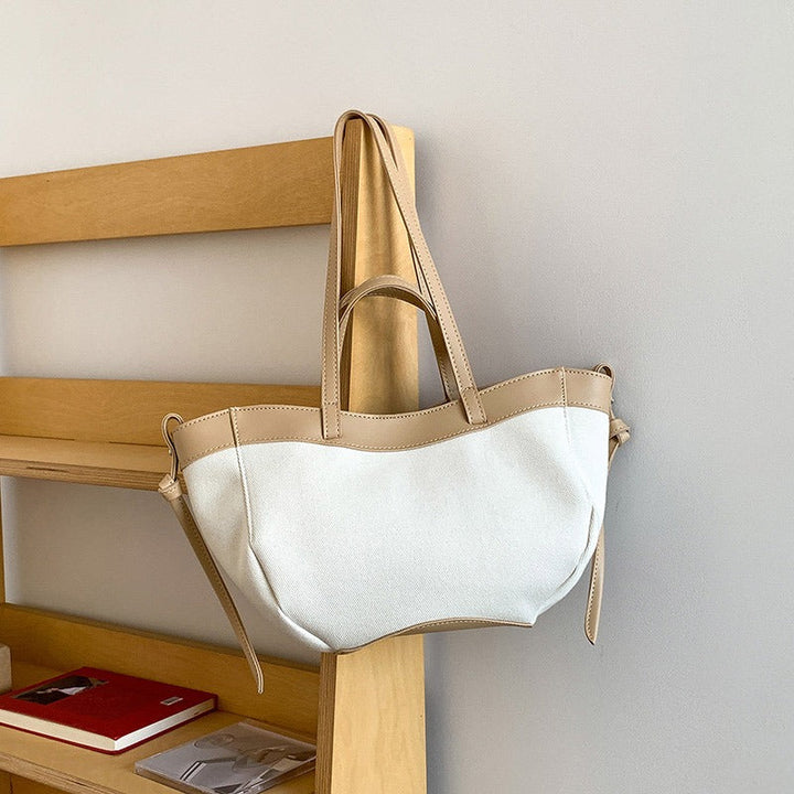Valantomode | Odyssey Horizon Garrison – Premium Textured Canvas & Vegan Leather Structured Tote