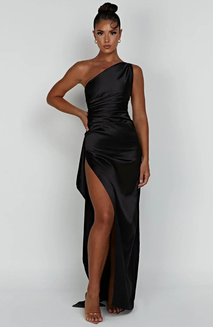 Valantomode | Chic One Shoulder Dress Perfect for Women’s Night Out