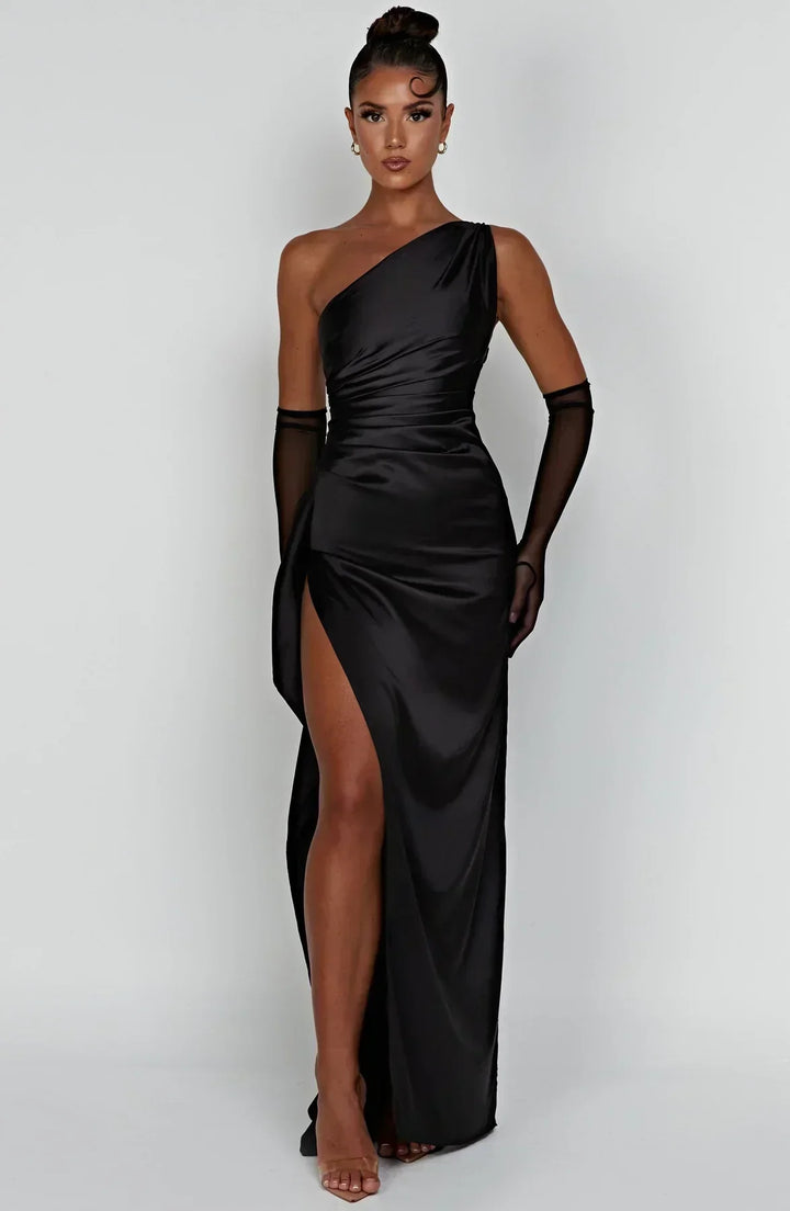 Valantomode | Chic One Shoulder Dress Perfect for Women’s Night Out