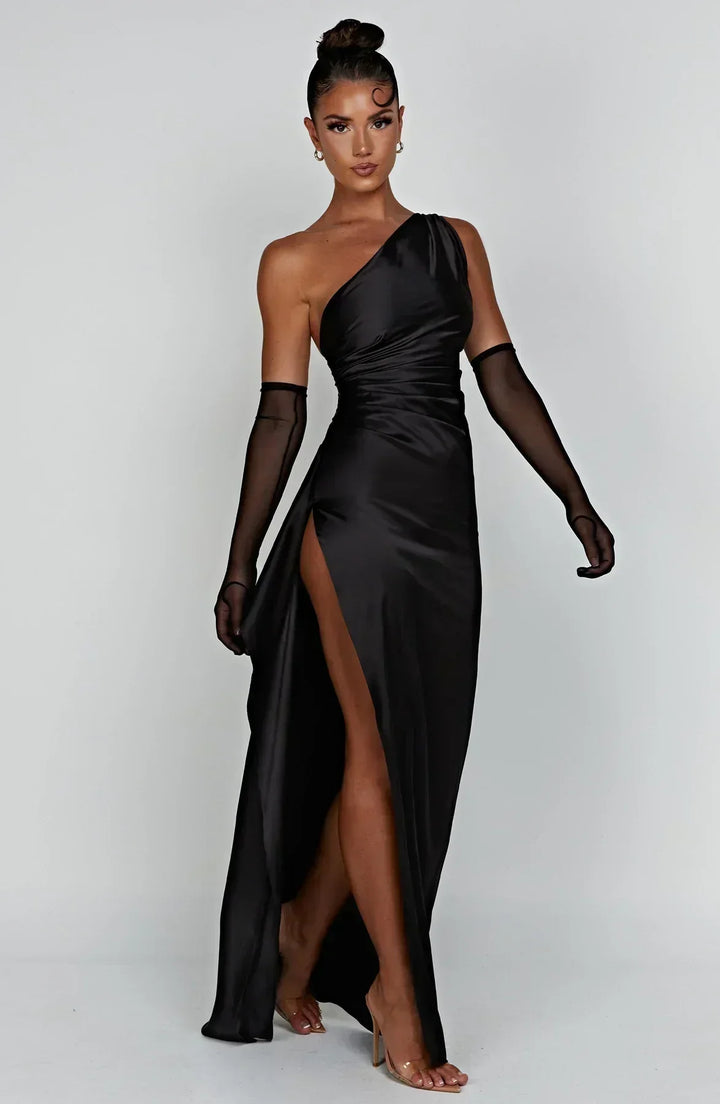 Valantomode | Chic One Shoulder Dress Perfect for Women’s Night Out