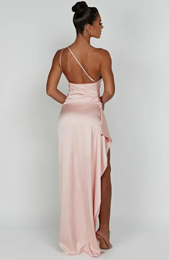 Valantomode | Chic One Shoulder Dress Perfect for Women’s Night Out