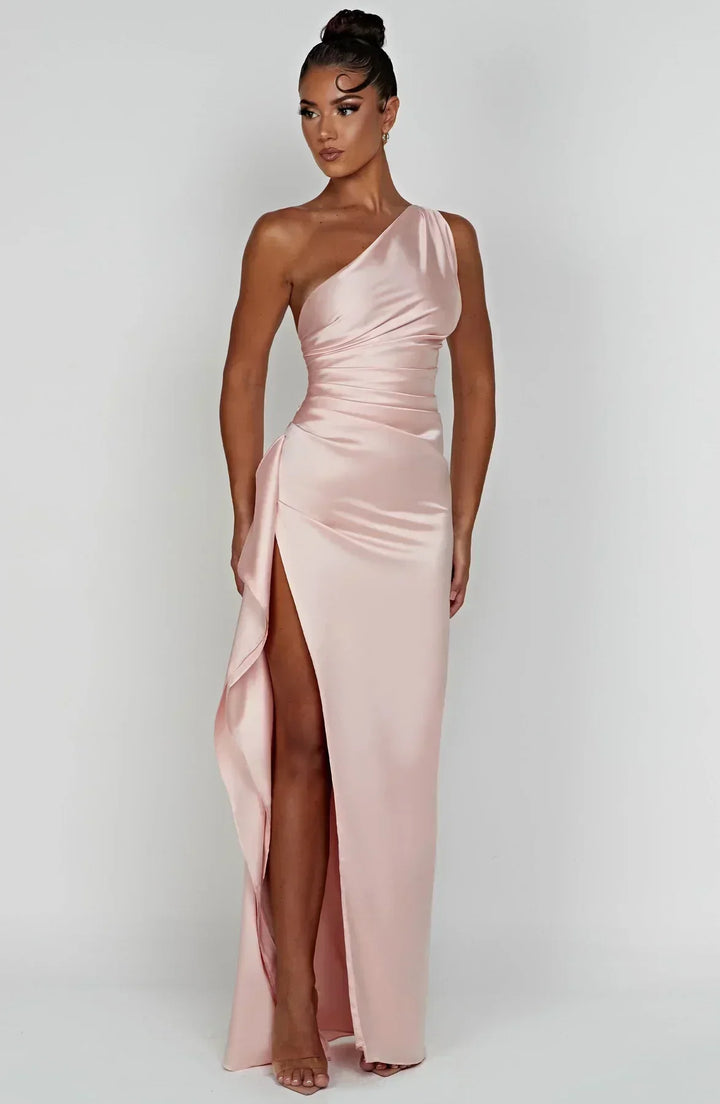 Valantomode | Chic One Shoulder Dress Perfect for Women’s Night Out