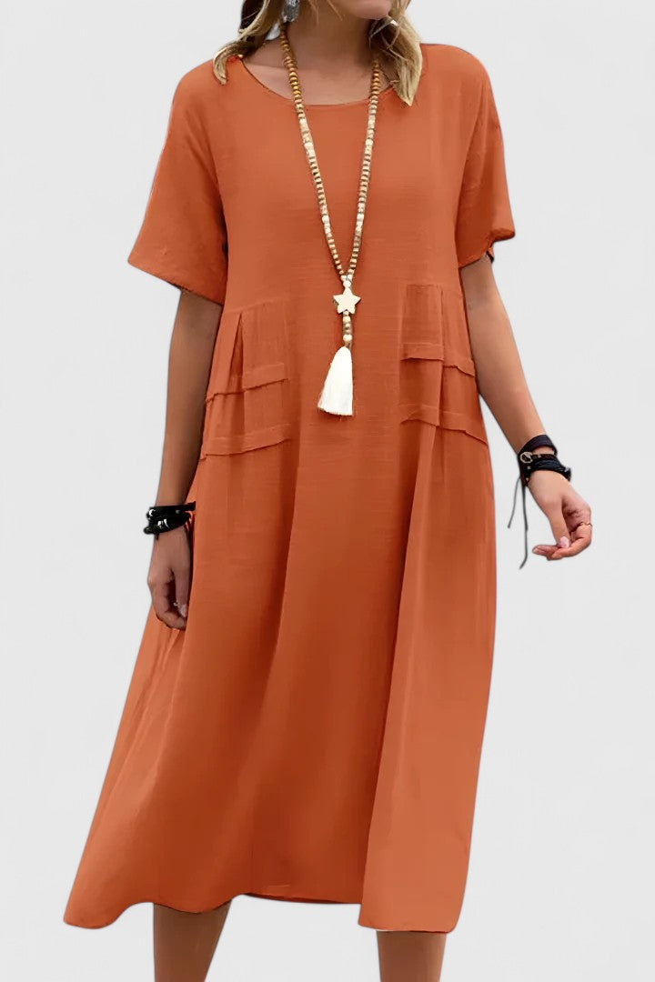 Valantomode | Stylish Midi Dress for Elegant Evenings Out