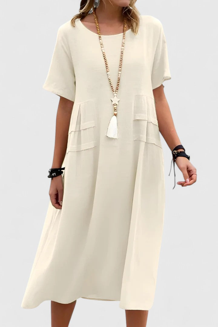 Valantomode | Stylish Midi Dress for Elegant Evenings Out