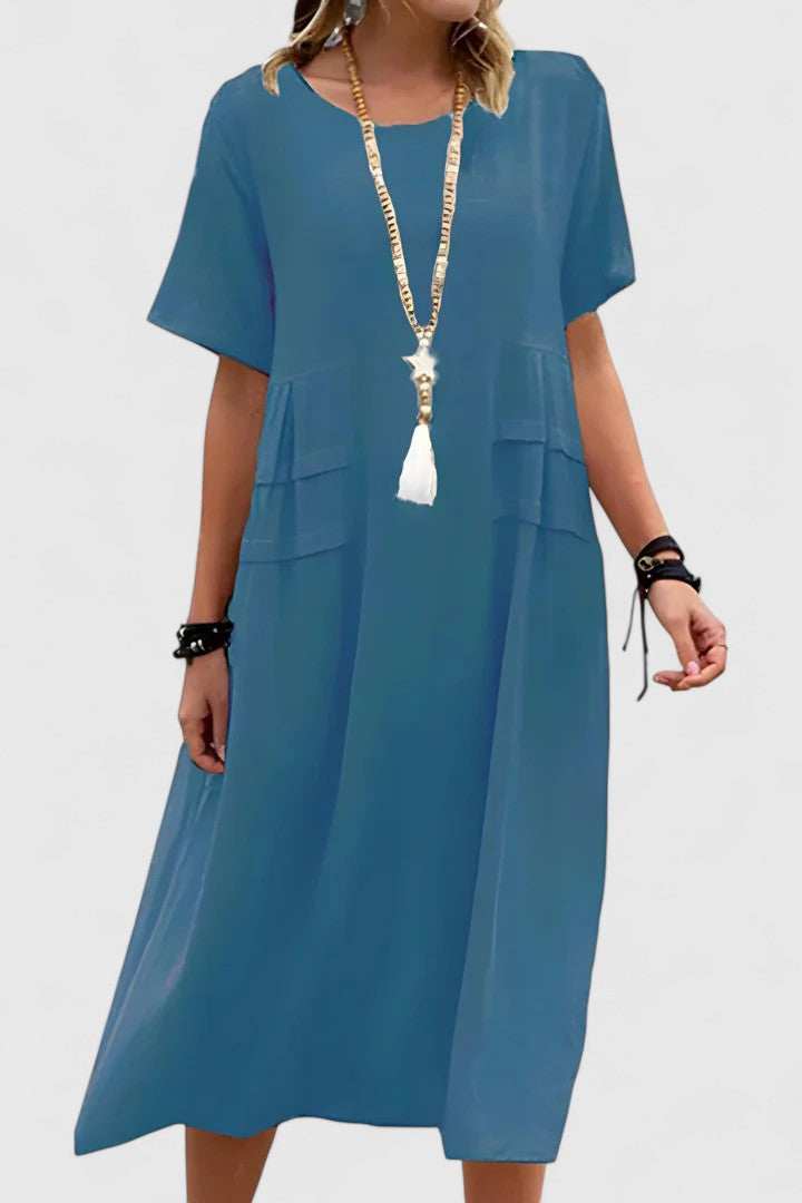 Valantomode | Stylish Midi Dress for Elegant Evenings Out