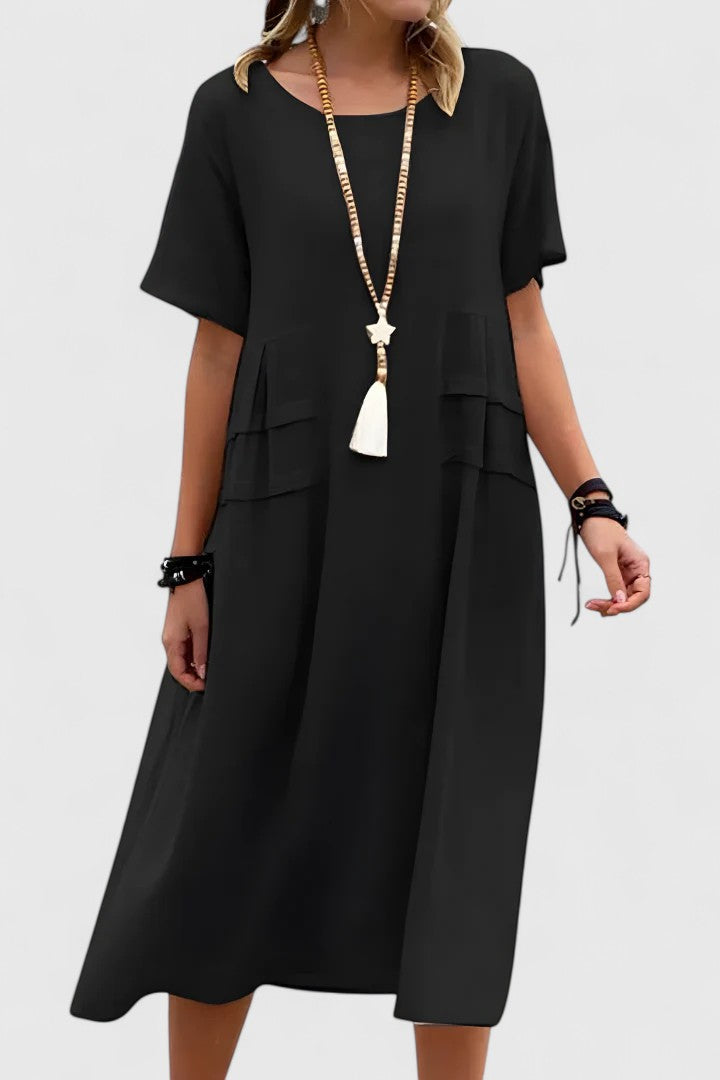 Valantomode | Stylish Midi Dress for Elegant Evenings Out