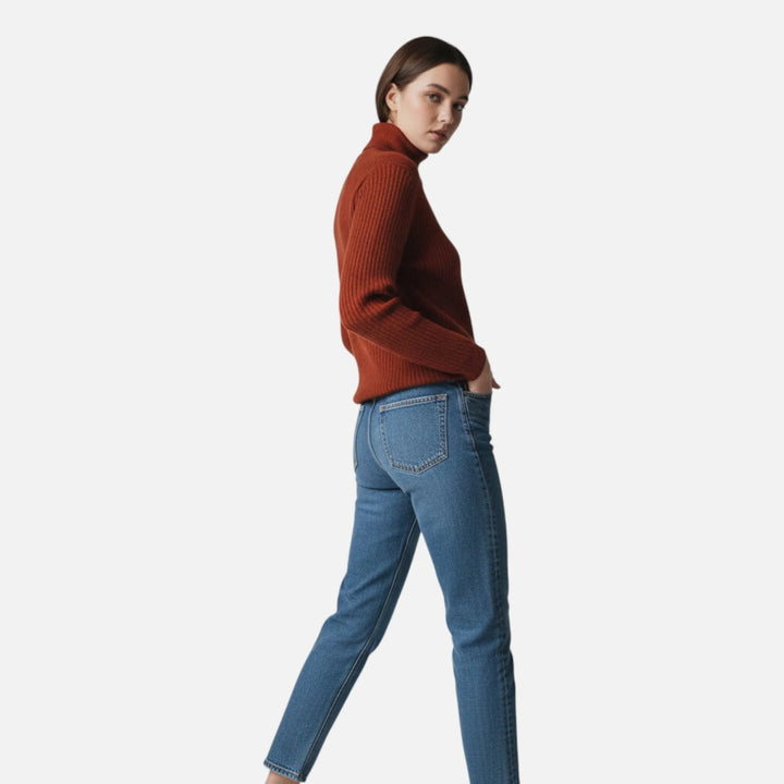 Valantomode | Women’s Knitted Ribbed Pullover