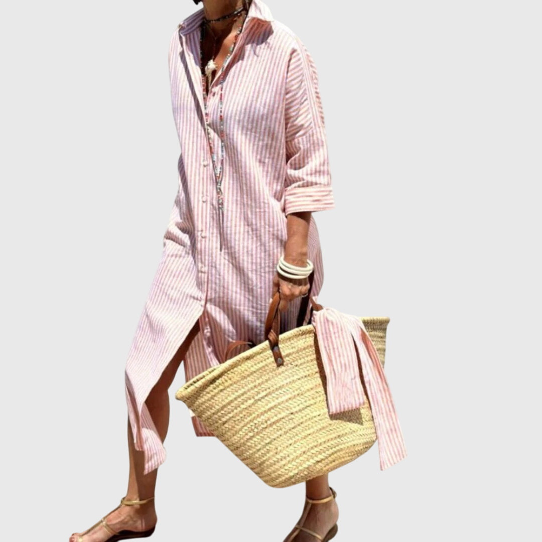 Valantomode | Timeless Striped Dress for Effortless Everyday Style