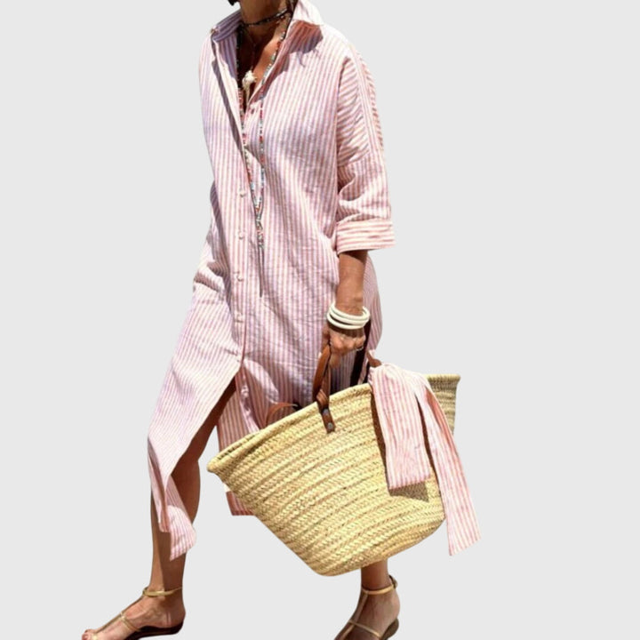 Valantomode | Timeless Striped Dress for Effortless Everyday Style