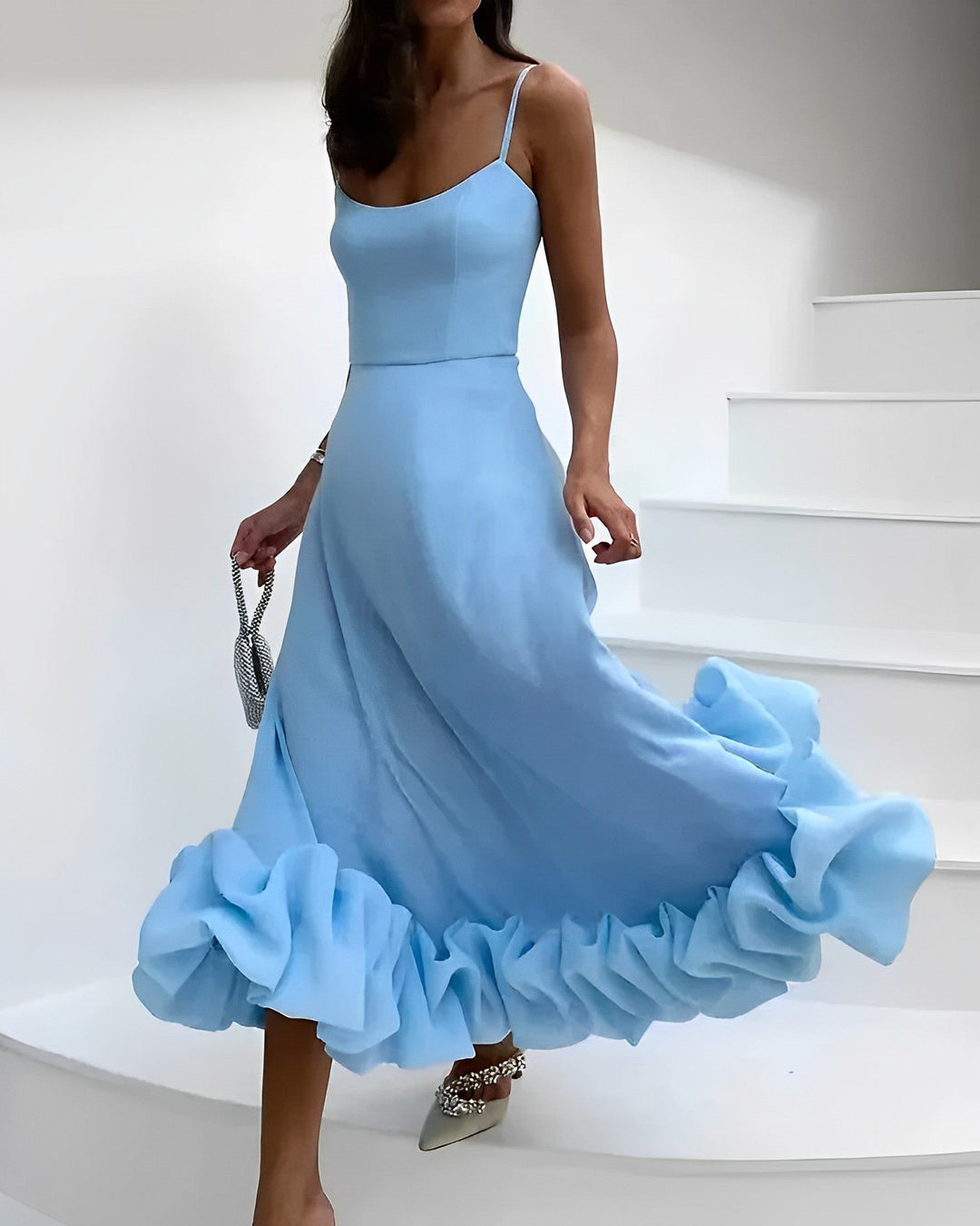 Valantomode | Stylish Midi Dress for Celebrations and Special Events