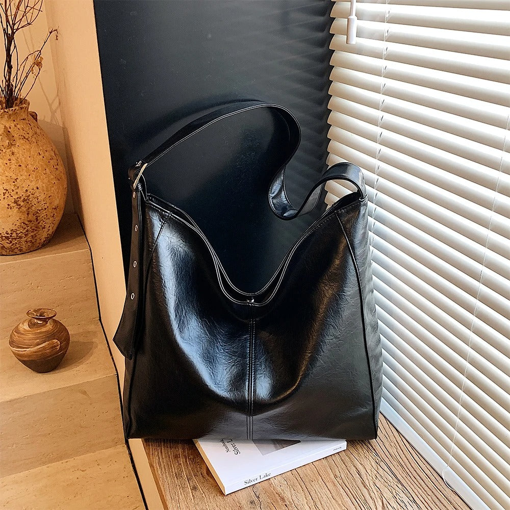 Valantomode | Origin Cyclus Sovereign – Large Capacity Retro Minimalist Bucket Bag & Crossbody