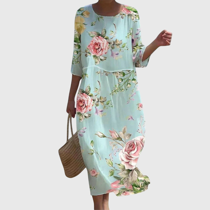 Valantomode | Trendy Floral Maxi Dress Perfect for Beach Days