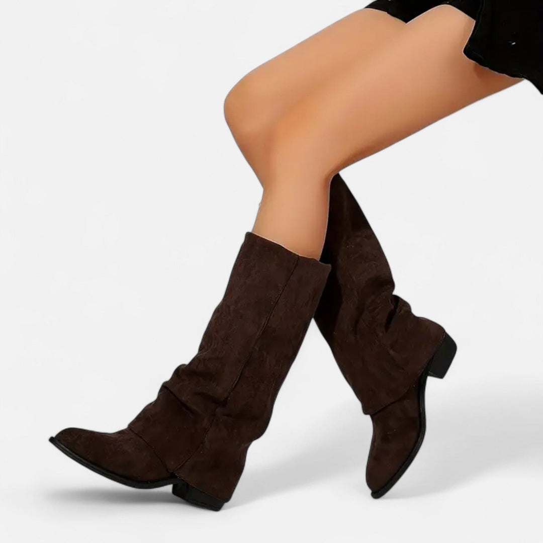 Valantomode | Women’s Chunky Heel Long Boots