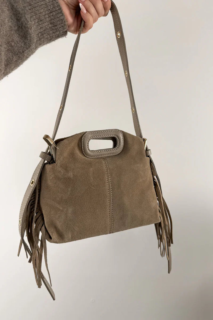 Valantomode | Velvet Cyclus Tassella – Premium Vegan Suede Adjustable Bucket Bag & Crossbody