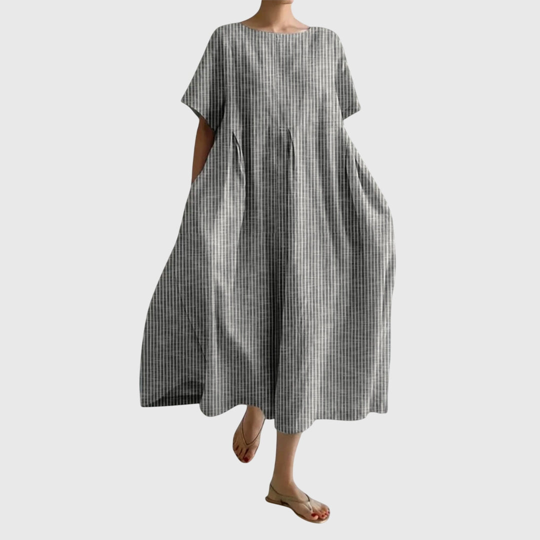 Valantomode | Effortlessly Chic Long Dress for Casual Everyday Style