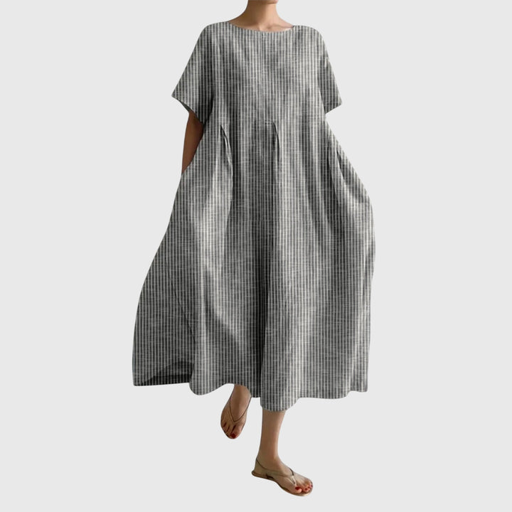 Valantomode | Effortlessly Chic Long Dress for Casual Everyday Style