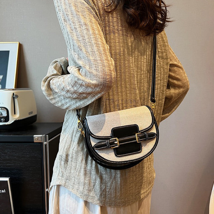 Valantomode | Odyssey Petite Garrison – Premium Canvas & Vegan Leather Mini Crossbody Bag