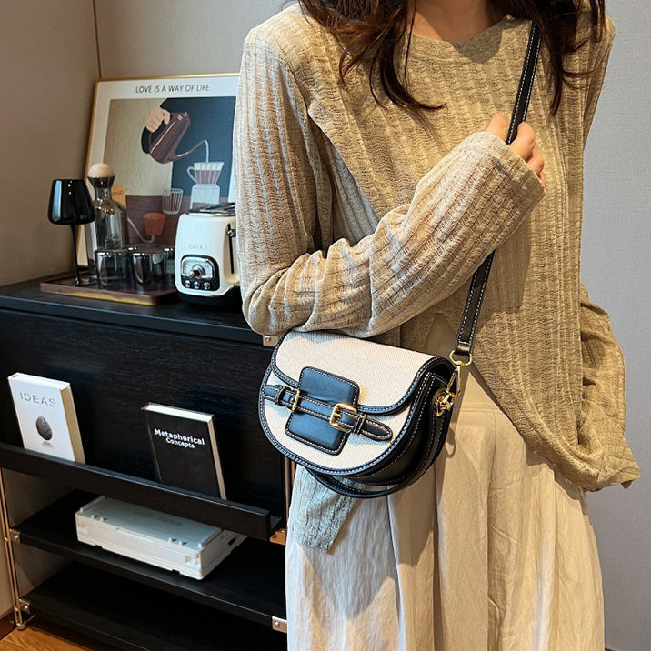 Valantomode | Odyssey Petite Garrison – Premium Canvas & Vegan Leather Mini Crossbody Bag