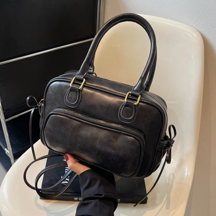 Valantomode | Linear Archival Courier – 3-in-1 Premium Vegan Leather Convertible Bag & Backpack