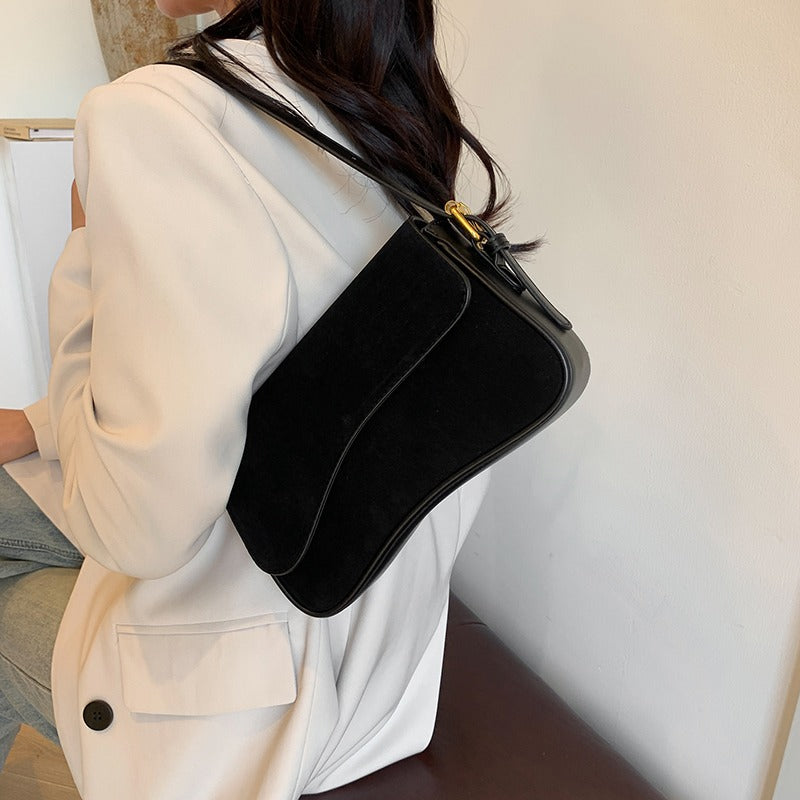 Valantomode | The ‘Aurelius’ Olivia Textural Garrison – Women's Premium Suede Crossbody Bag