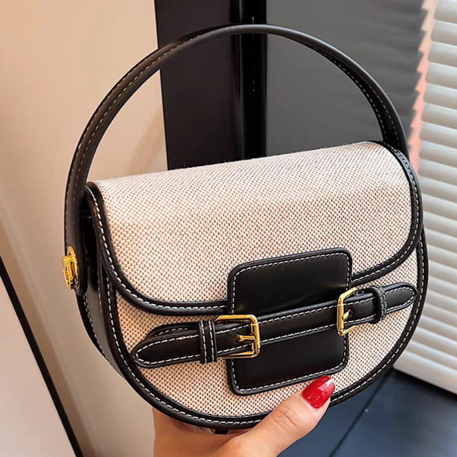 Valantomode | Odyssey Petite Garrison – Premium Canvas & Vegan Leather Mini Crossbody Bag