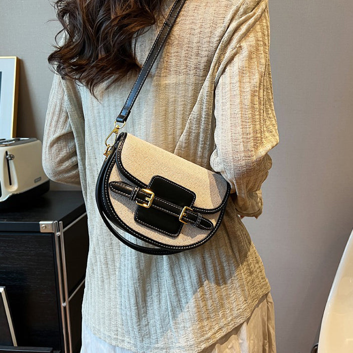 Valantomode | Odyssey Petite Garrison – Premium Canvas & Vegan Leather Mini Crossbody Bag