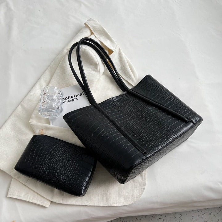 Valantomode | Imperial Croc Garrison – Premium Croc-Embossed Vegan Leather XL Business Tote