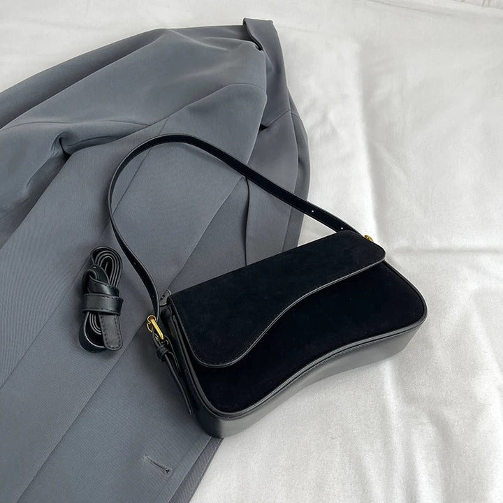 Valantomode | The ‘Aurelius’ Olivia Textural Garrison – Women's Premium Suede Crossbody Bag
