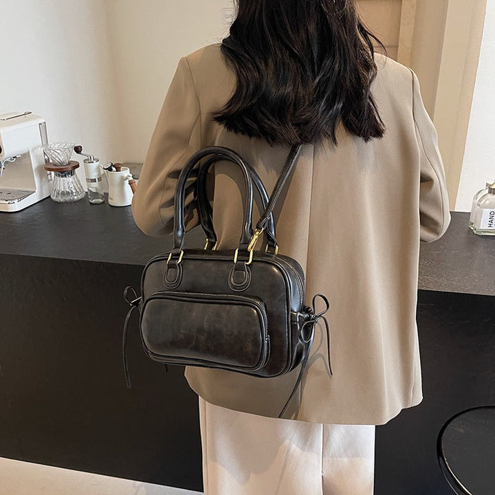 Valantomode | Linear Archival Courier – 3-in-1 Premium Vegan Leather Convertible Bag & Backpack