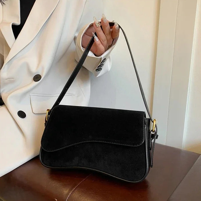 Valantomode | The ‘Aurelius’ Olivia Textural Garrison – Women's Premium Suede Crossbody Bag