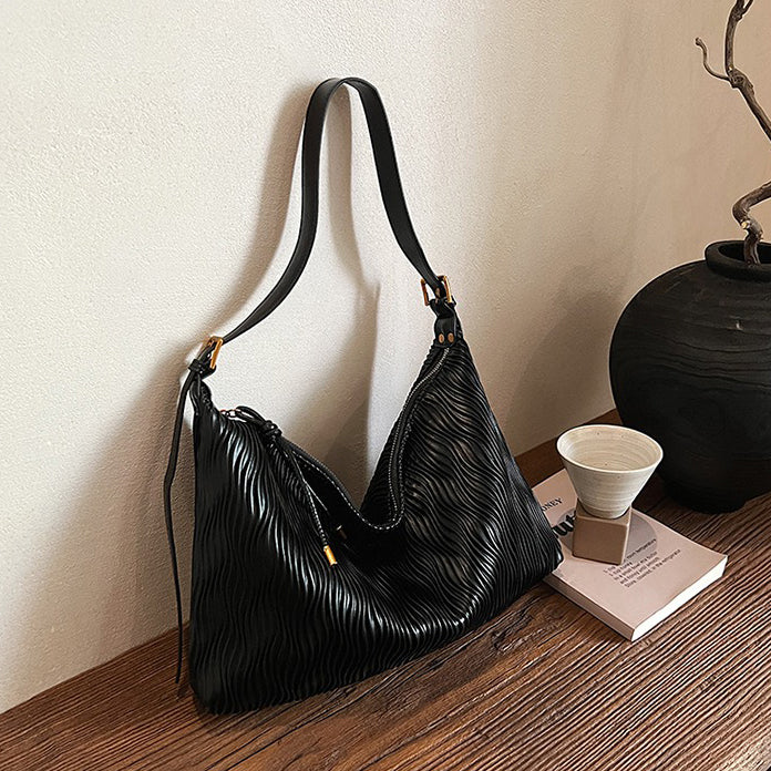 Valantomode | Riviera Kinetic Slab – Premium Vegan Leather Slim-Profile Executive Shoulder Bag