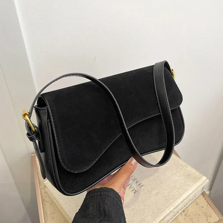 Valantomode | The ‘Aurelius’ Olivia Textural Garrison – Women's Premium Suede Crossbody Bag