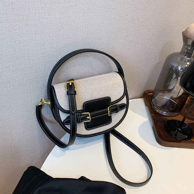 Valantomode | Odyssey Petite Garrison – Premium Canvas & Vegan Leather Mini Crossbody Bag