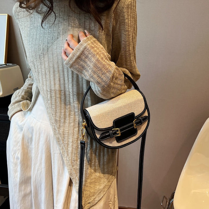 Valantomode | Odyssey Petite Garrison – Premium Canvas & Vegan Leather Mini Crossbody Bag